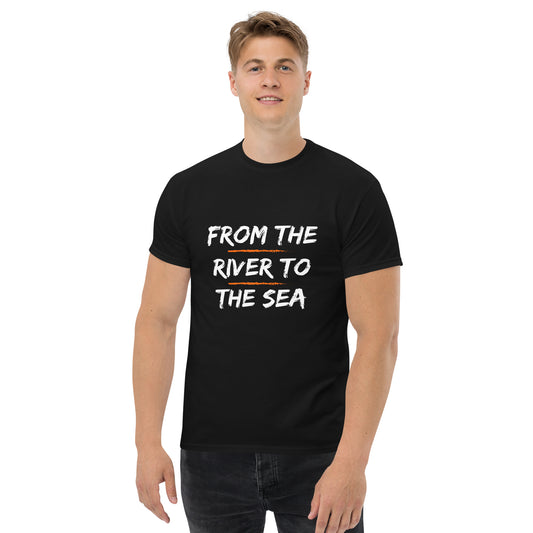 Men's classic tee "From the River to the Sea - Israel will always be"