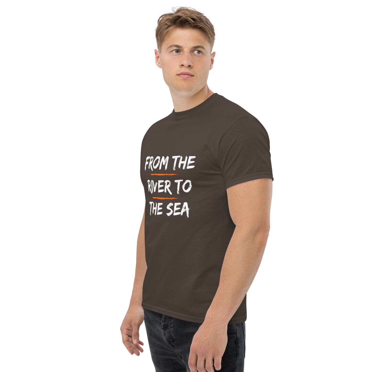 Men's classic tee "From the River to the Sea - Israel will always be"