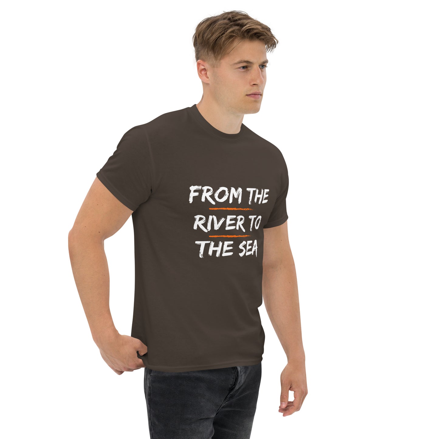 Men's classic tee "From the River to the Sea - Israel will always be"