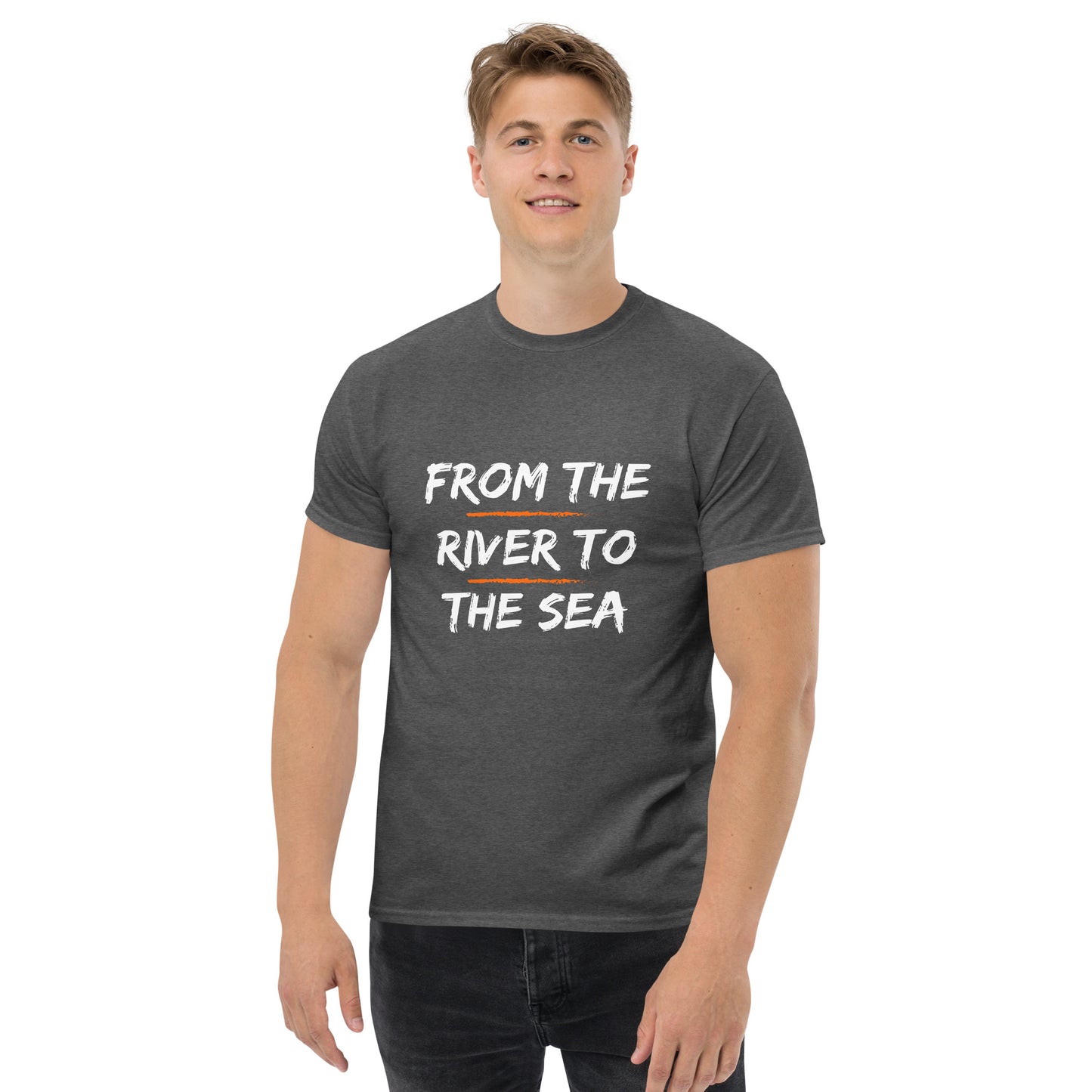 Men's classic tee "From the River to the Sea - Israel will always be"