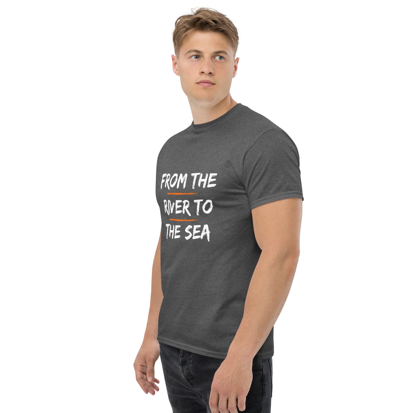 Men's classic tee "From the River to the Sea - Israel will always be"