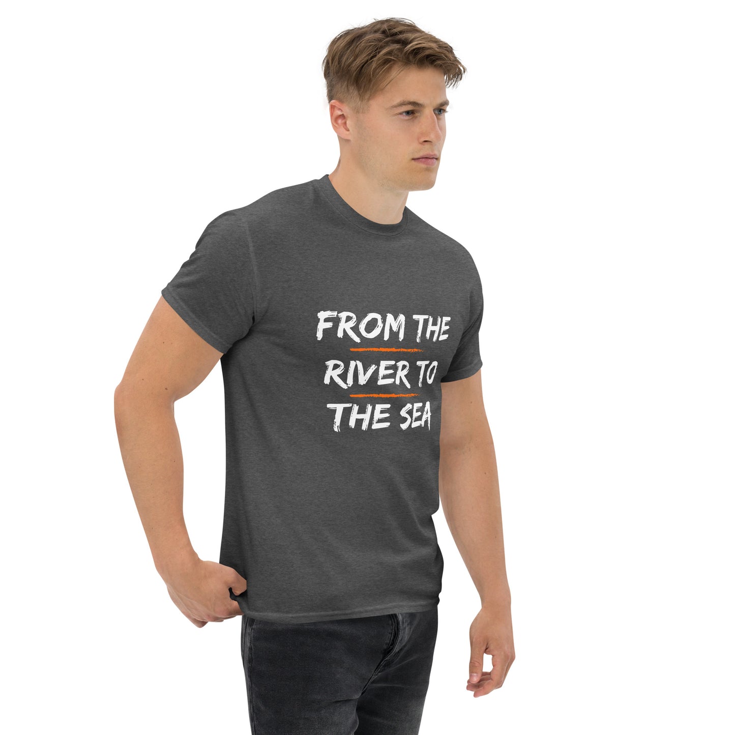 Men's classic tee "From the River to the Sea - Israel will always be"