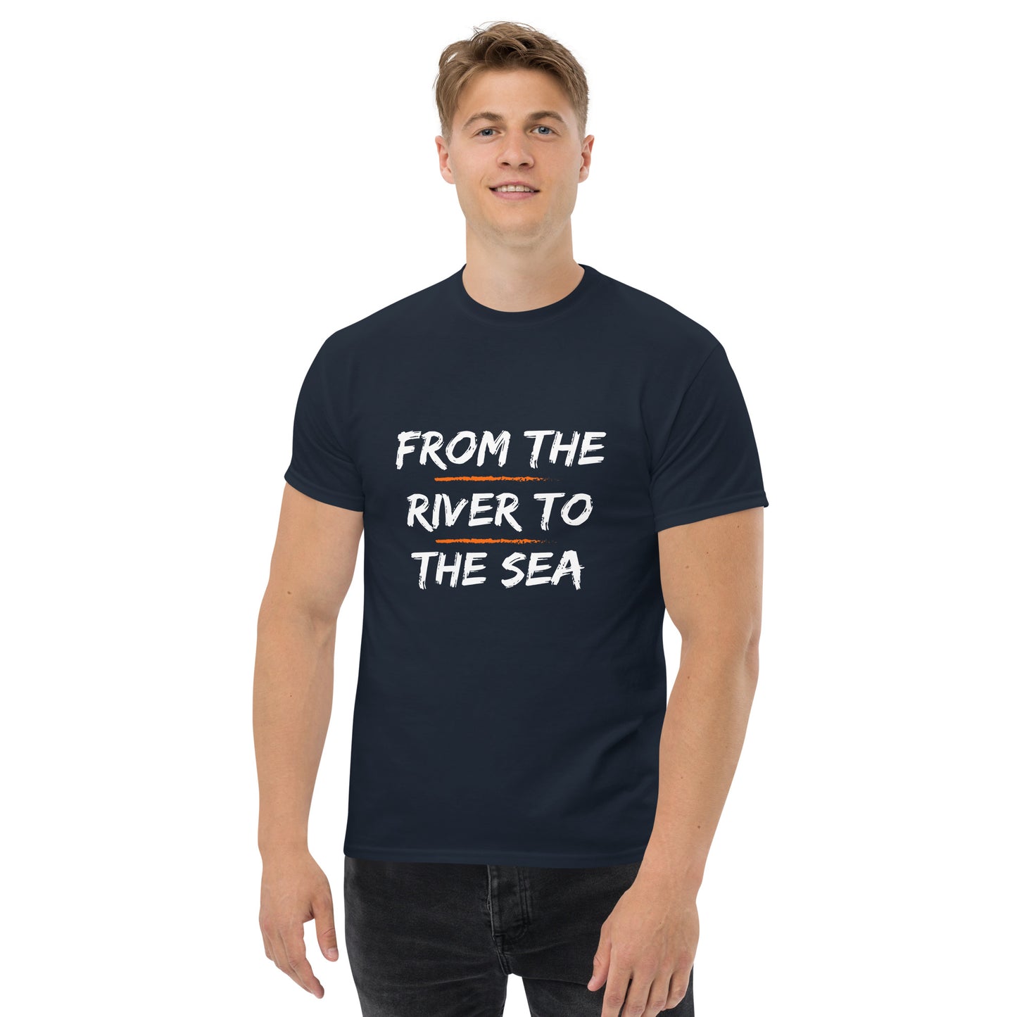 Men's classic tee "From the River to the Sea - Israel will always be"