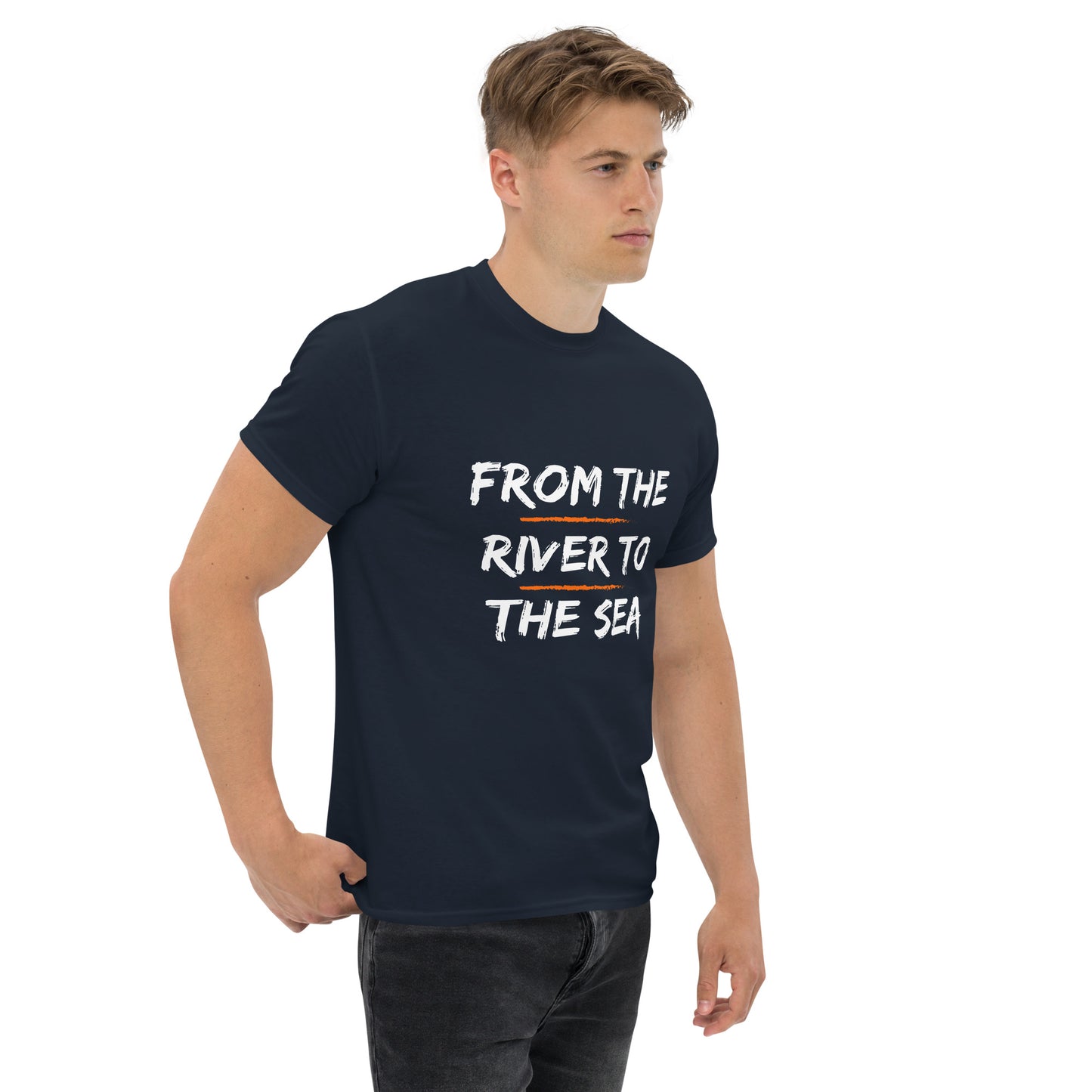 Men's classic tee "From the River to the Sea - Israel will always be"