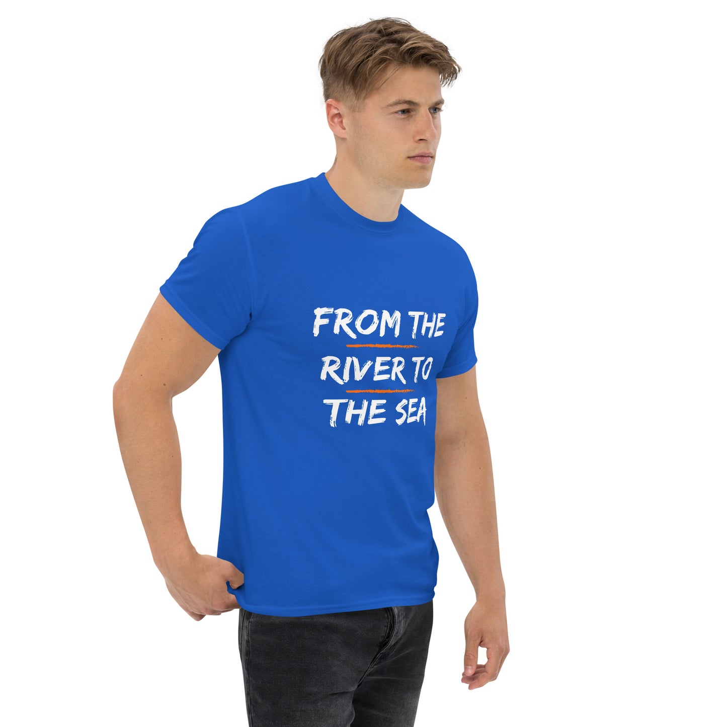 Men's classic tee "From the River to the Sea - Israel will always be"